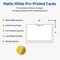 Avery Printable Rectangle Postcards, Gold & Navy Border with Florals, 4" x 6", Matte White Rectangle Postcards, Laser/Inkjet, 20ct, Great for Postcards